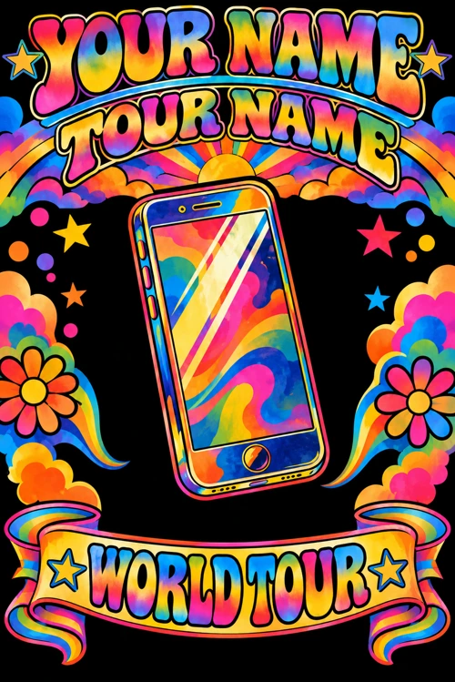 Psychedelic Pop art style