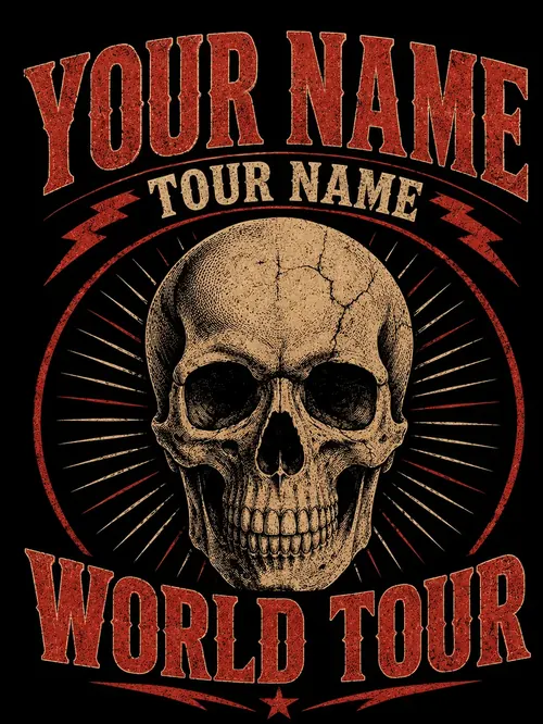 Vintage Concert Poster art style