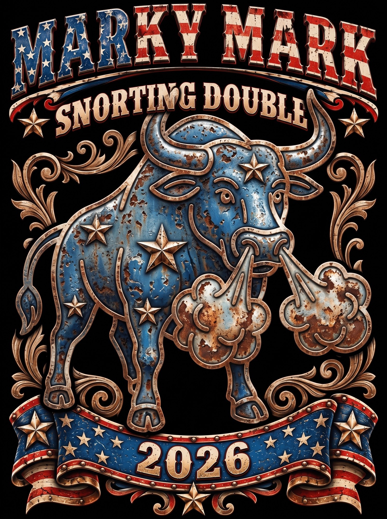 Custom AI-generated design sample — bull